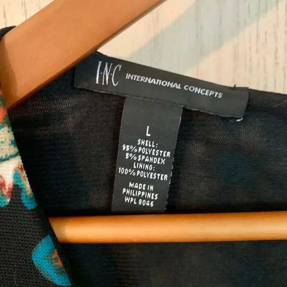 🆕NWT Anna Sui Loves I.N.C. Petite Floral Print Sheath Dress Size Large - Picture 14 of 15